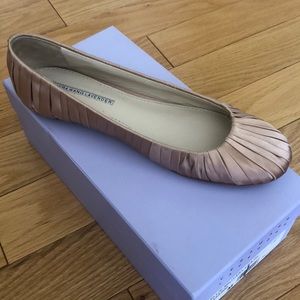 Never worn  satin Vera wang flats